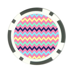 Chevron Pattern Gifts Poker Chip Card Guard by GardenOfOphir