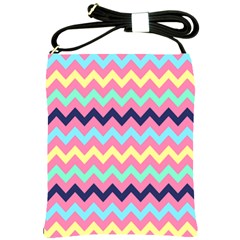 Chevron Pattern Gifts Shoulder Sling Bag by GardenOfOphir