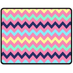 Chevron Pattern Gifts Fleece Blanket (medium) by GardenOfOphir