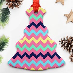 Chevron Pattern Gifts Ornament (christmas Tree)  by GardenOfOphir