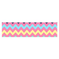 Chevron Pattern Gifts Oblong Satin Scarf (16  X 60 ) by GardenOfOphir