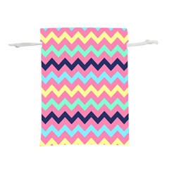 Chevron Pattern Gifts Lightweight Drawstring Pouch (l) by GardenOfOphir