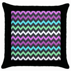 Chevron Pattern Gifts Throw Pillow Case (black) by GardenOfOphir