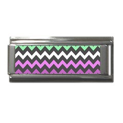 Chevron Pattern Gifts Superlink Italian Charm (9mm) by GardenOfOphir