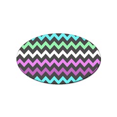 Chevron Pattern Gifts Sticker (oval) by GardenOfOphir