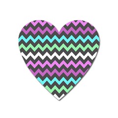 Chevron Pattern Gifts Heart Magnet by GardenOfOphir