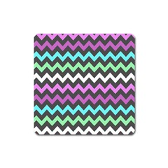 Chevron Pattern Gifts Square Magnet by GardenOfOphir