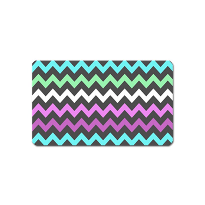 Chevron Pattern Gifts Magnet (Name Card)