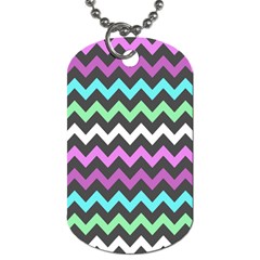 Chevron Pattern Gifts Dog Tag (one Side) by GardenOfOphir