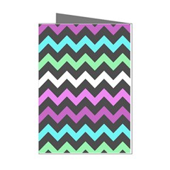 Chevron Pattern Gifts Mini Greeting Cards (pkg Of 8) by GardenOfOphir