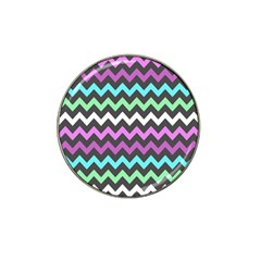 Chevron Pattern Gifts Hat Clip Ball Marker (10 Pack) by GardenOfOphir