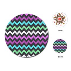 Chevron Pattern Gifts Playing Cards Single Design (round) by GardenOfOphir