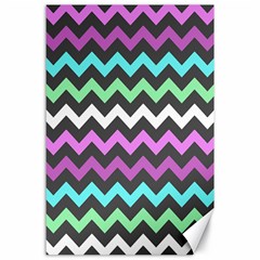 Chevron Pattern Gifts Canvas 24  X 36  by GardenOfOphir