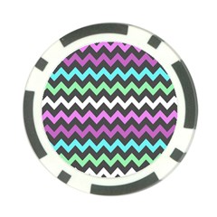 Chevron Pattern Gifts Poker Chip Card Guard by GardenOfOphir