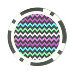 Chevron Pattern Gifts Poker Chip Card Guard Front