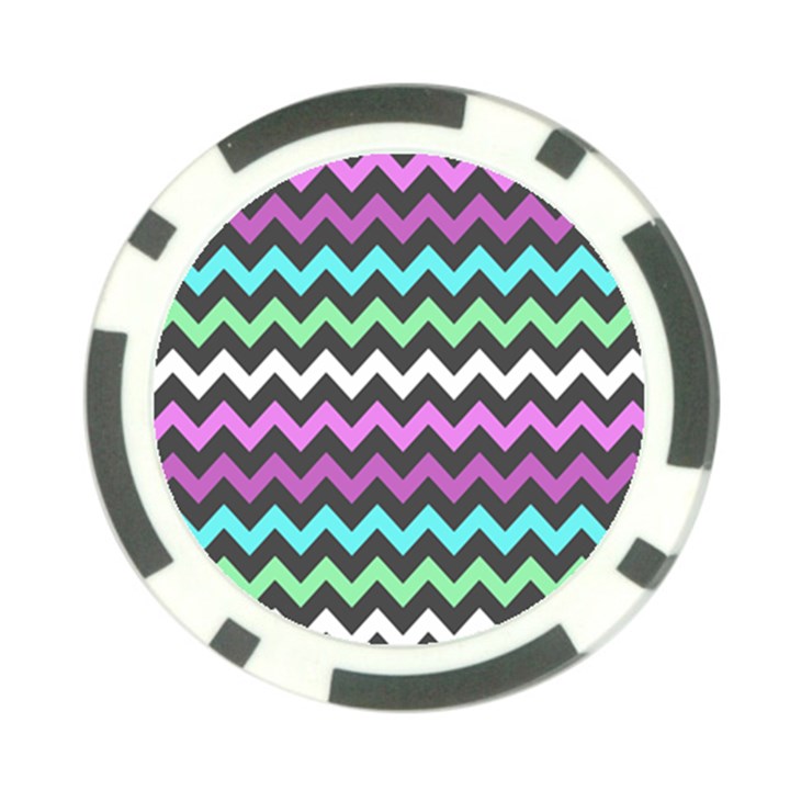 Chevron Pattern Gifts Poker Chip Card Guard