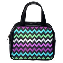 Chevron Pattern Gifts Classic Handbag (one Side) by GardenOfOphir