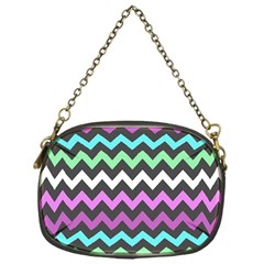 Chevron Pattern Gifts Chain Purse (one Side) by GardenOfOphir