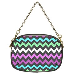 Chevron Pattern Gifts Chain Purse (two Sides) by GardenOfOphir