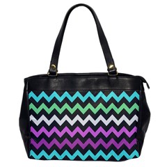 Chevron Pattern Gifts Oversize Office Handbag by GardenOfOphir