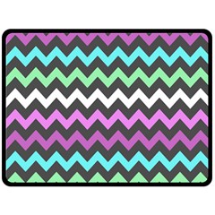 Chevron Pattern Gifts Fleece Blanket (large) by GardenOfOphir