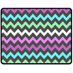 Chevron Pattern Gifts Fleece Blanket (medium) by GardenOfOphir