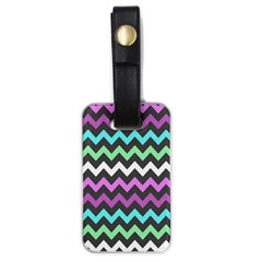 Chevron Pattern Gifts Luggage Tag (one Side) by GardenOfOphir