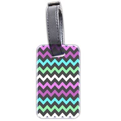 Chevron Pattern Gifts Luggage Tag (two Sides) by GardenOfOphir