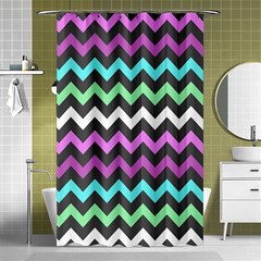 Chevron Pattern Gifts Shower Curtain 48  X 72  (small)  by GardenOfOphir