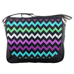 Chevron Pattern Gifts Messenger Bag by GardenOfOphir