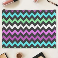 Chevron Pattern Gifts Cosmetic Bag (xxxl) by GardenOfOphir