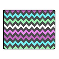 Chevron Pattern Gifts Two Sides Fleece Blanket (small) by GardenOfOphir