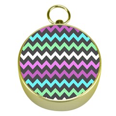 Chevron Pattern Gifts Gold Compasses by GardenOfOphir