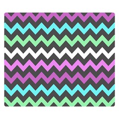 Chevron Pattern Gifts Two Sides Premium Plush Fleece Blanket (small) by GardenOfOphir