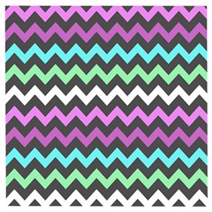 Chevron Pattern Gifts Wooden Puzzle Square by GardenOfOphir