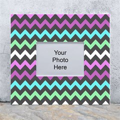 Chevron Pattern Gifts White Wall Photo Frame 5  X 7 