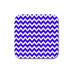 Chevron Pattern Gifts Rubber Square Coaster (4 Pack) by GardenOfOphir