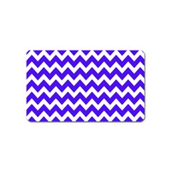 Chevron Pattern Gifts Magnet (name Card) by GardenOfOphir