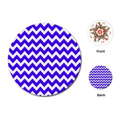 Chevron Pattern Gifts Playing Cards Single Design (round) by GardenOfOphir