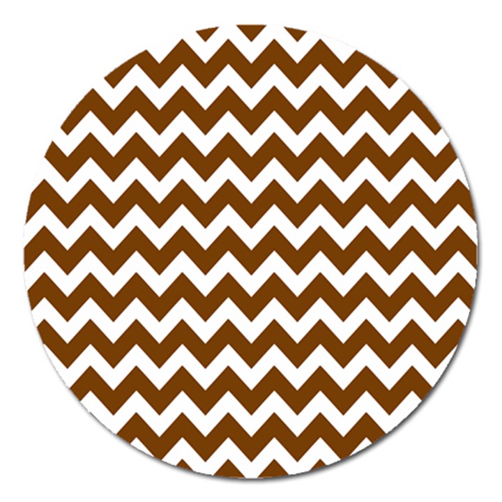 Chevron Pattern Gifts Magnet 5  (Round)