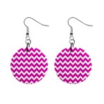 Chevron Pattern Gifts Mini Button Earrings Front