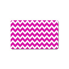 Chevron Pattern Gifts Magnet (name Card) by GardenOfOphir