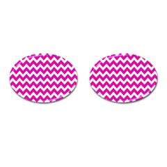 Chevron Pattern Gifts Cufflinks (oval) by GardenOfOphir