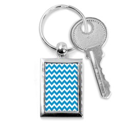 Chevron Pattern Gifts Key Chain (rectangle) by GardenOfOphir