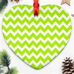 Chevron Pattern Gifts Ornament (Heart) Front