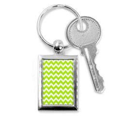 Chevron Pattern Gifts Key Chain (rectangle) by GardenOfOphir