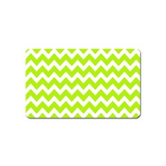 Chevron Pattern Gifts Magnet (name Card) by GardenOfOphir