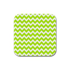 Chevron Pattern Gifts Rubber Square Coaster (4 Pack) by GardenOfOphir