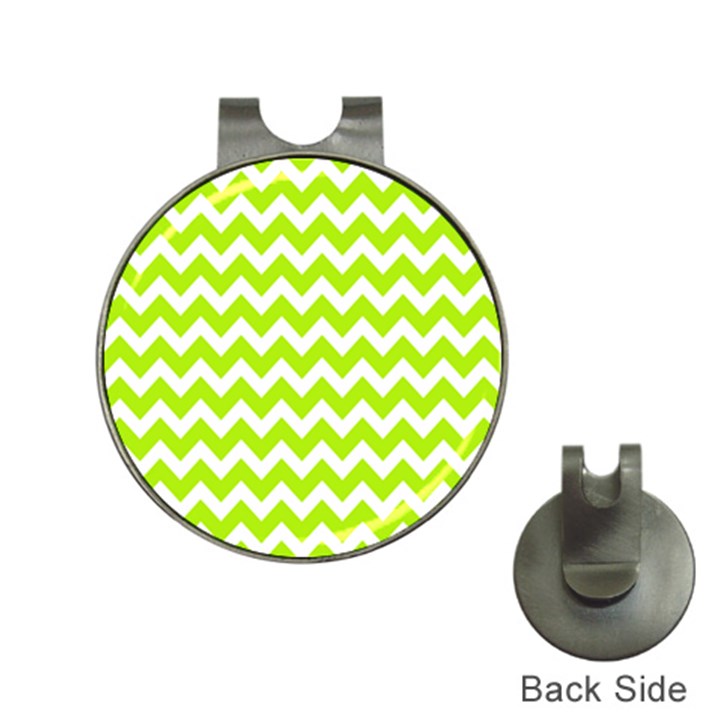 Chevron Pattern Gifts Hat Clips with Golf Markers