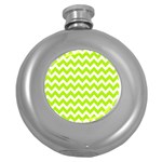 Chevron Pattern Gifts Round Hip Flask (5 oz) Front